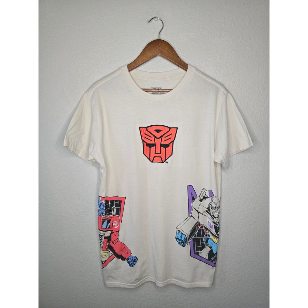 Transformers Shirt Autobots And Decepticons Optimus Prime Megatron Graphic L Tee